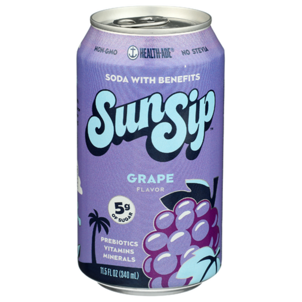Health Ade Grape SunSip Prebiotic Soda