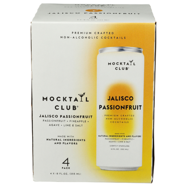Mocktail Club Jalisco Passion Fruit Non-Alcoholic Cocktail 4 Pack