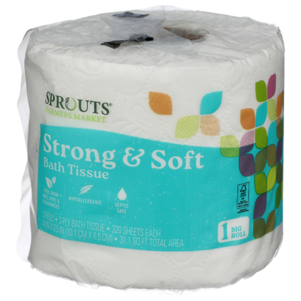 Sprouts Bath Tissue 3 Ply 1 Big Roll