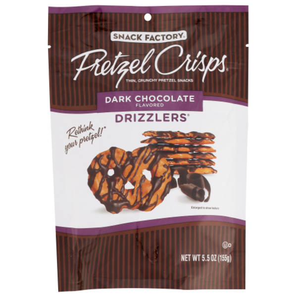Snack Factory Dark Chocolate Pretzel Crisps Drizzlers