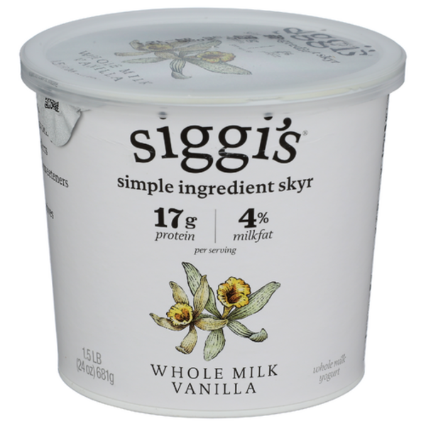 Siggi's Whole Milk Vanilla Skyr Yogurt