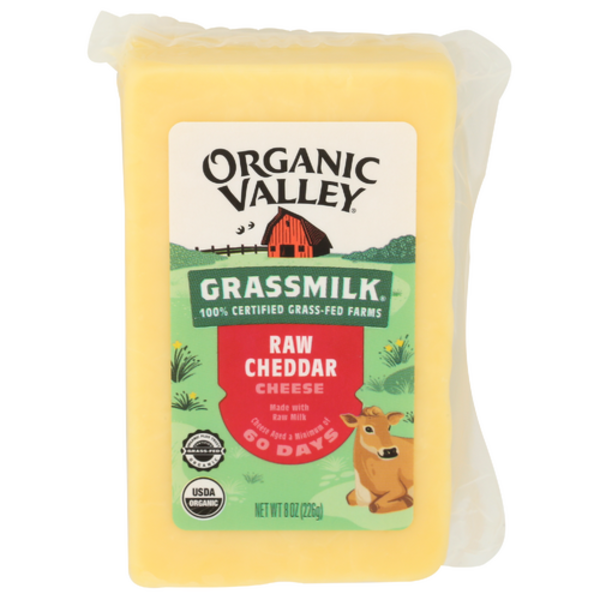 Organic Valley Organic Grassmilk Raw Cheddar Cheese