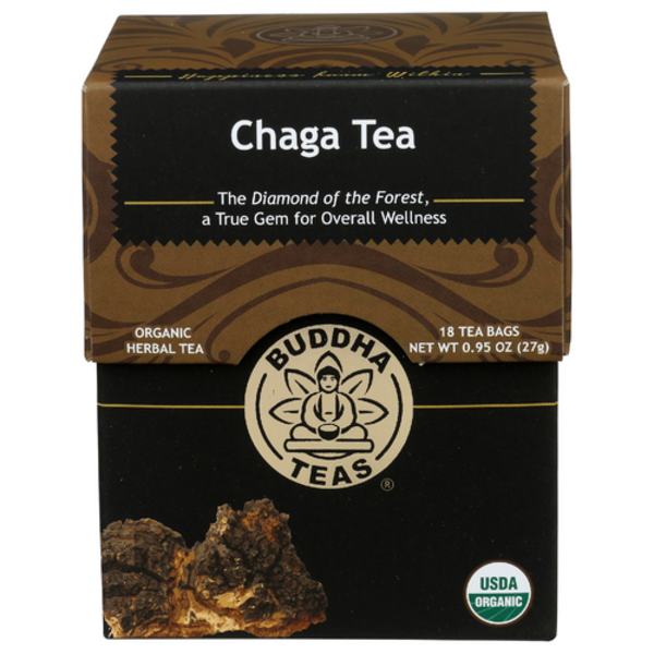 Buddha Teas Chaga Mushroom Tea 18 Bags