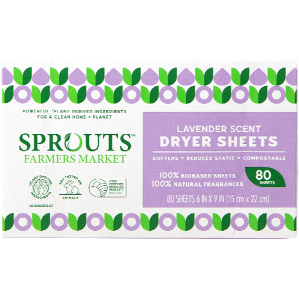 Sprouts Lavender Scented Dryer Sheets