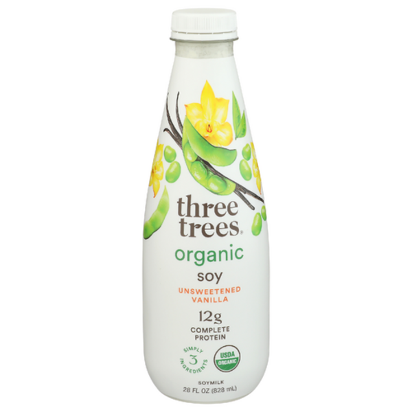 Three Trees Organic Unsweetened Vanilla Soymilk