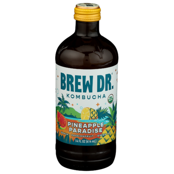 Brew Dr. Kombucha Organic Pineapple Paradise Kombucha