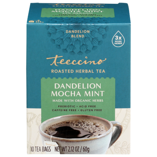Teeccino Organic Dandelion Mocha Mint Herbal Tea