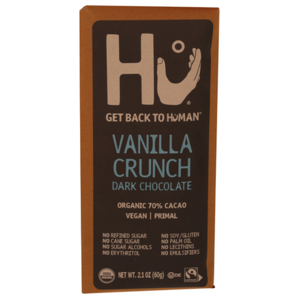Hu Organic Vanilla Crunch Dark Chocolate Bar