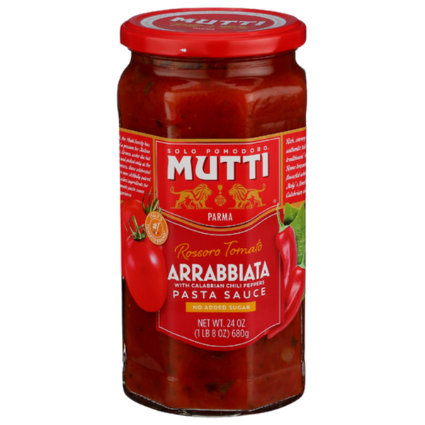 Mutti Rossoro Tomato Arrabbiata No Added Sugar Pasta Sauce