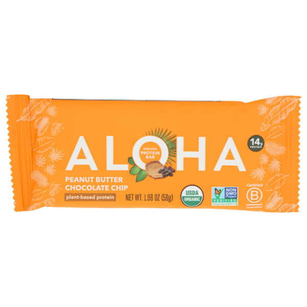 Aloha Peanut Butter Chocolate Chip Plant-Based Protein Bar