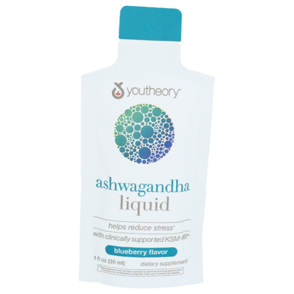 Youtheory Blueberry Flavor Ashwagandha Liquid Packet