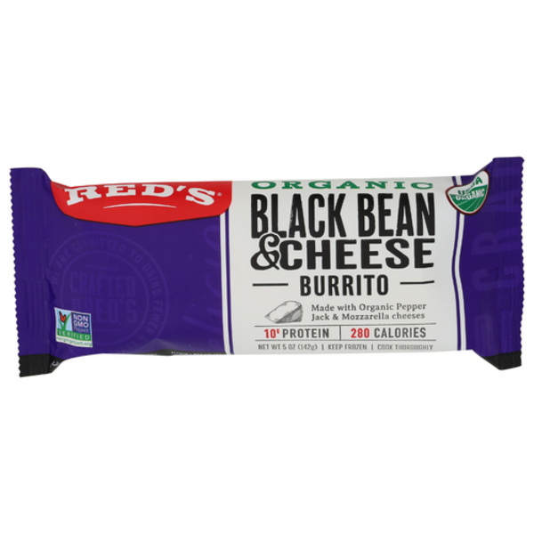Red's All Natural Organic Black Bean & Cheese Burrito
