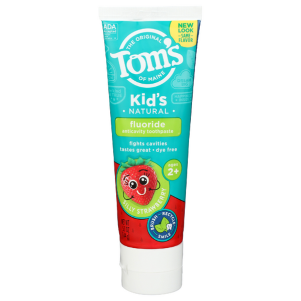 Tom's Of Maine Childrens Aniticavity Silly Strawberry Toothpaste