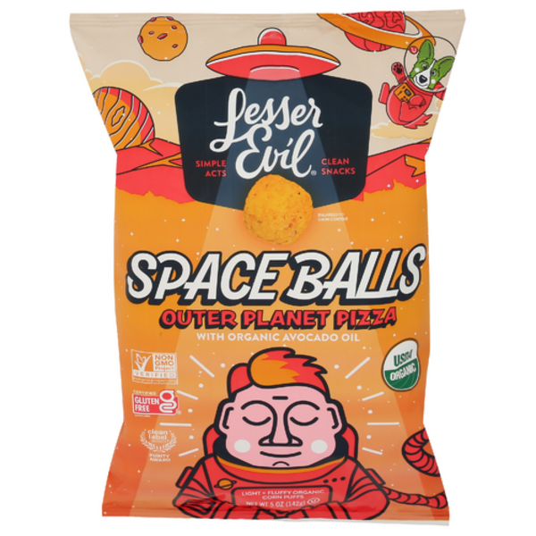 Lesser Evil Organic Outer Planet Pizza Space Balls