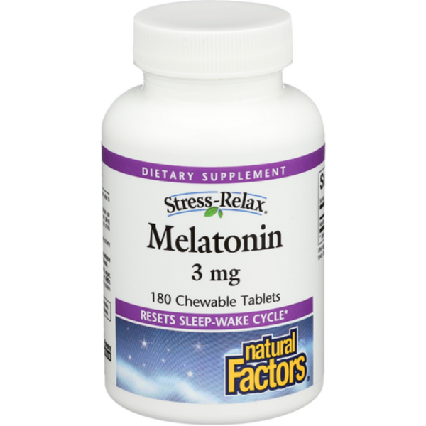 Natural Factors Stress Relax Melatonin 3 Mg Chewable