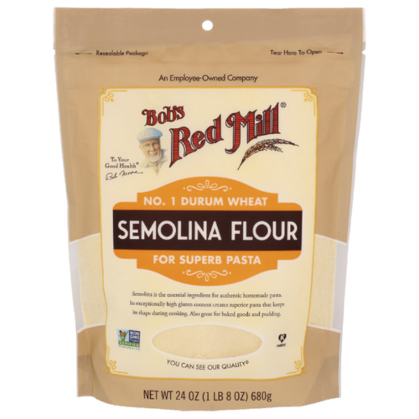 Bob's Red Mill Semolina Flour No. 1 Durum Wheat For Suberb Pasta
