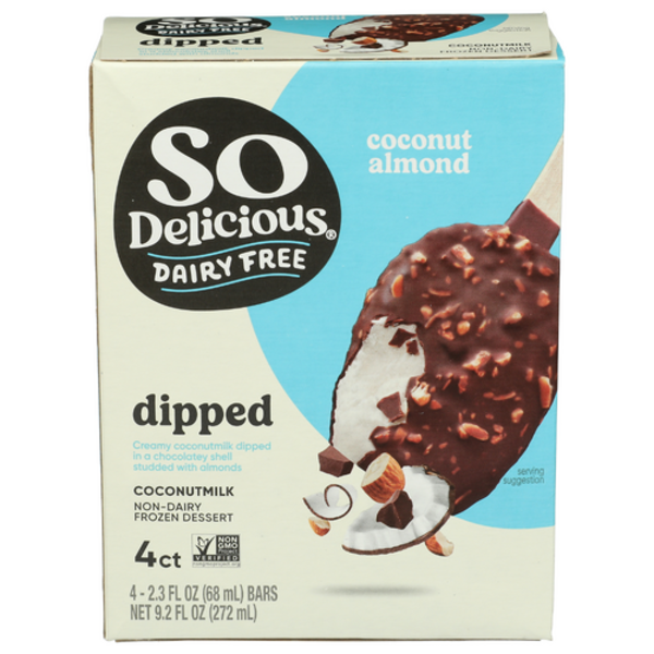 So Delicious Chocolate Almond Coconut Milk Mini Bars 4 Pack
