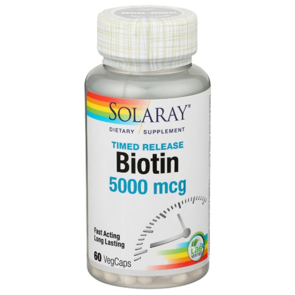 Solaray Timed Release Biotin 5000 Mcg