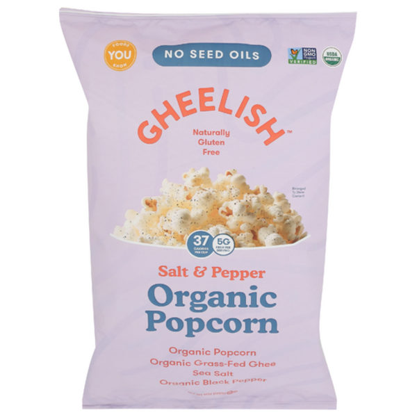 Gheelish Organic Salt & Pepper Ghee Popcorn
