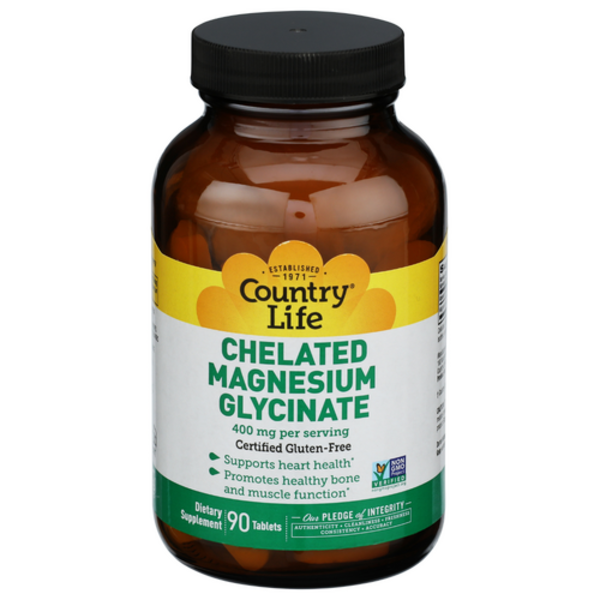 Country Life Chelated Magnesium Glycinate 400 Mg