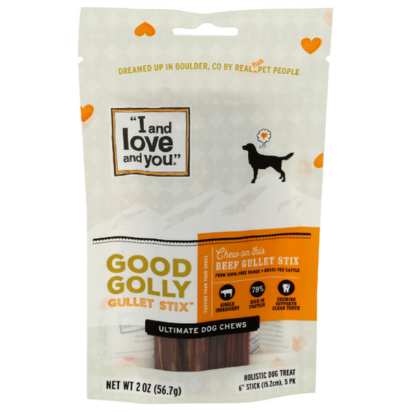 I And Love And You Good Golley Gullet Stix Dog Chews
