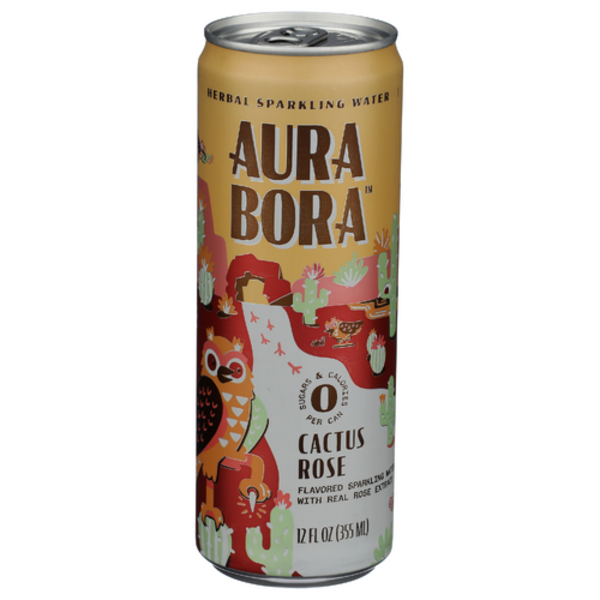 Aura Bora Cactus Rose Herbal Sparkling Water