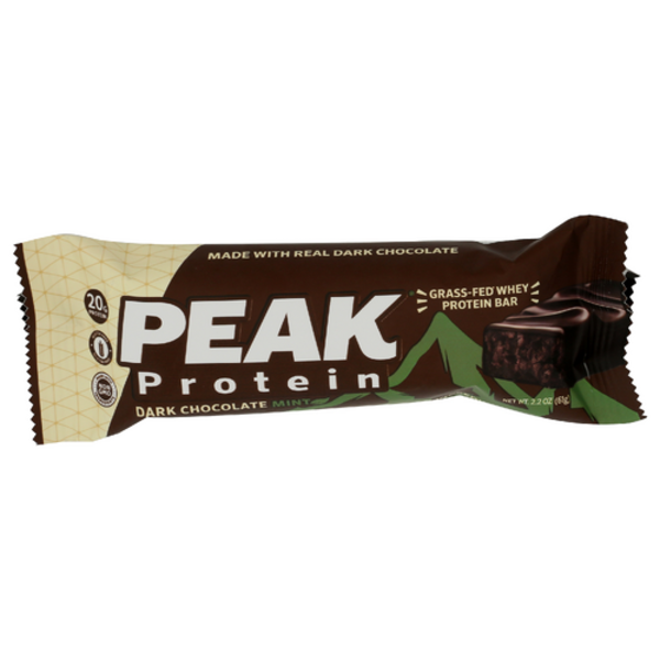 Peak Protein Dark Chocolate Mint Whey Protein Bar
