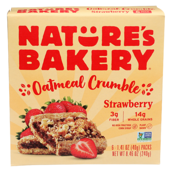 Nature's Bakery Strawberry Oatmeal Crumber Bars 6 Pack