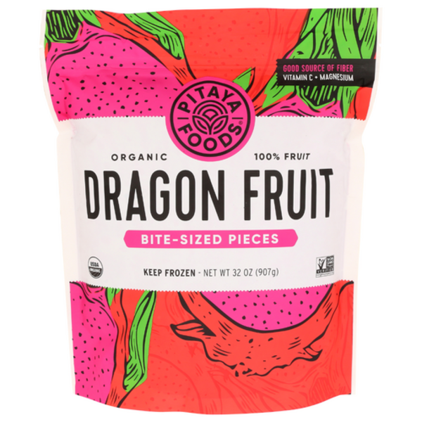 Pitaya Plus Organic Dragon Fruit Bite-Sized Pieces
