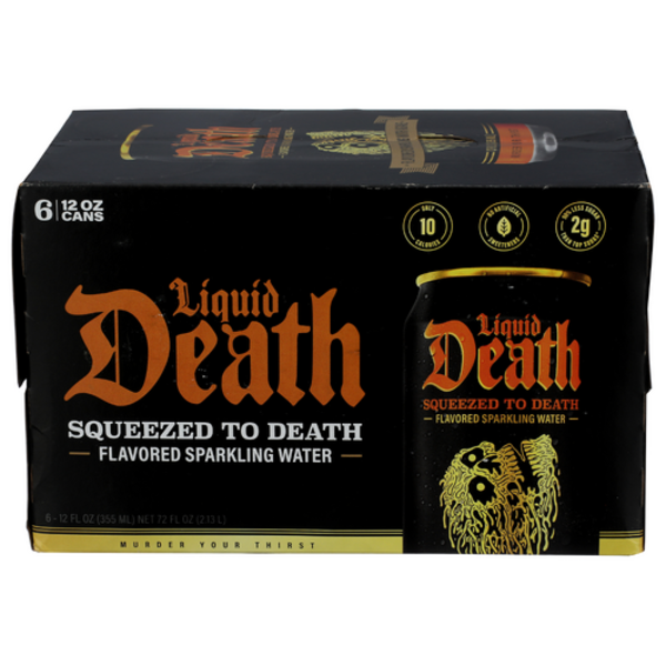 Liquid Death Squeezed To Death Sparkling Water 6 Pack