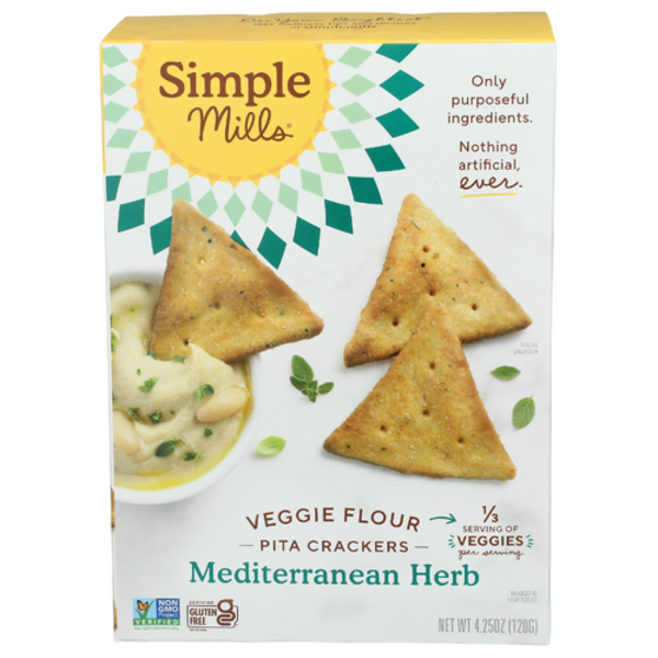 Simple Mills Mediterranean Herb Veggie Pita Crackers
