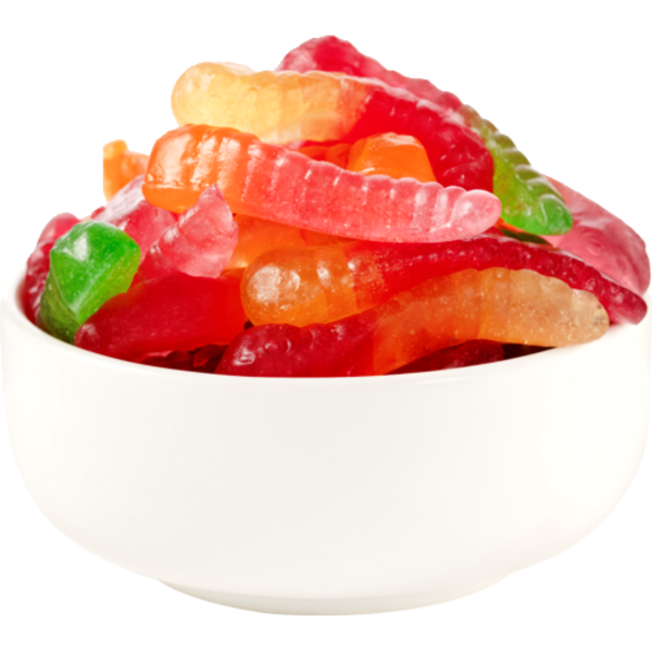 Albanese Confectionery All Natural 5 Flavor Albanese Gummi Worms