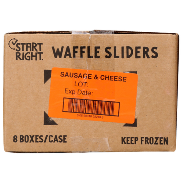Start Right Sausage & Cheese Waffle Sliders