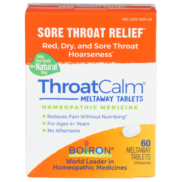 Boiron ThroatCalm Sore Throat Relief