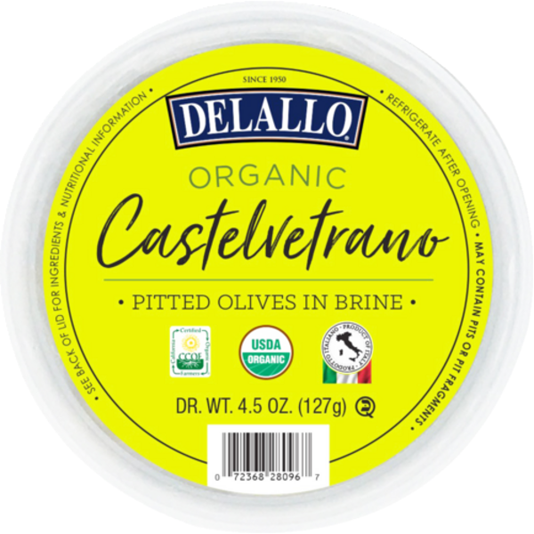 Delallo Organic Castelvetrano Pitted Olives