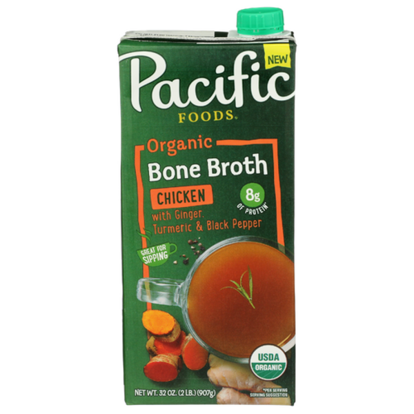 Pacific Foods Organic Ginger, Turmeric & Black Pepper Chicken Bone Broth