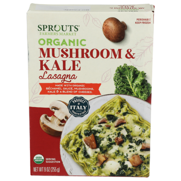 Sprouts Organic Mushroom & Kale Lasagna