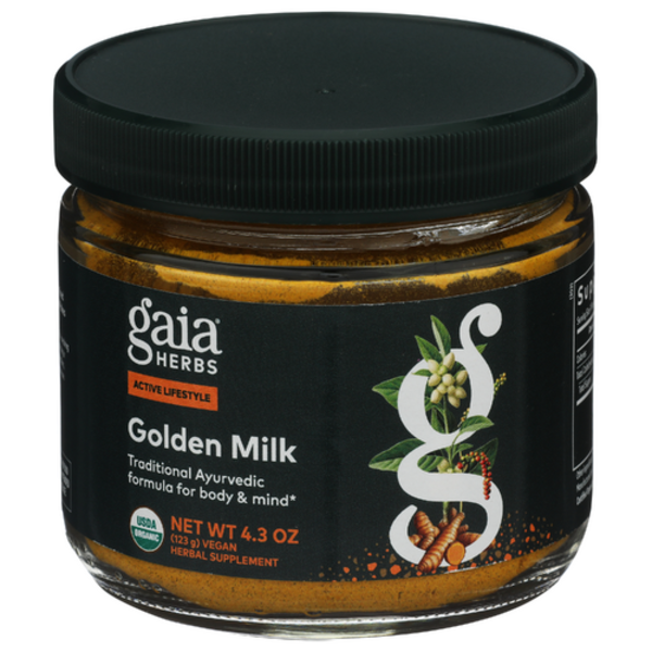Gaia Herbs Golden Milk Powdered Turmeric Supplement
