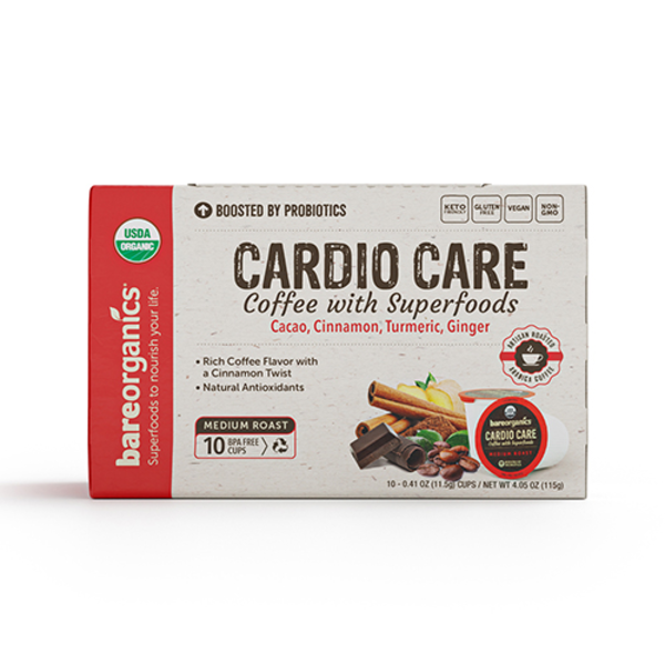 Bare Organics Cardio Care Medium Roast Coffee K-Cups 12 Pack