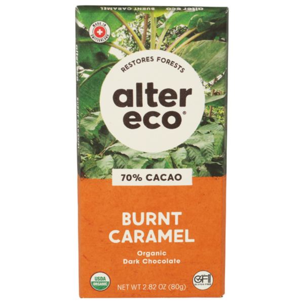 Alter Eco Dark Salted Burnt Caramel Chocolate Bar